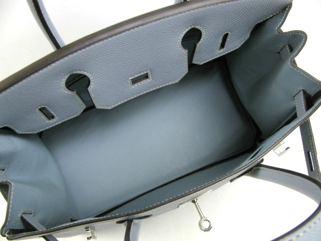 エルメス バーキン30/ブルーリン/金具 シルバー)/ヴォーエプソン